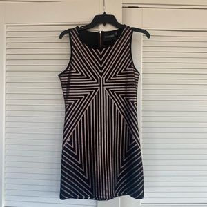 MINKPINK Bodycon Black & Gold Dress